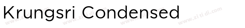Krungsri Condensed字体转换 Krungsri Condensed字体转换